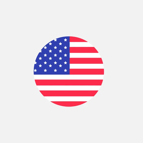 Ikona americké vlajky — Stockový vektor