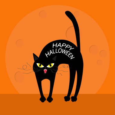 Mutlu Cadılar Bayramı tebrik kartı.