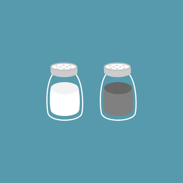 Salt pepper shakers. — Stock Vector