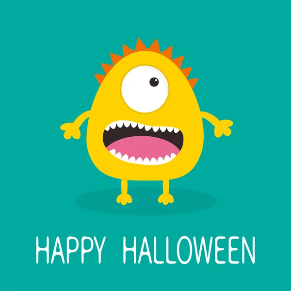 Happy Halloween greeting card. — Stock Vector