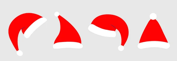Εικονίδιο Του Βασίλη Κόκκινο Καπέλο Βασίλη Καλά Χριστούγεννα Πρωτοχρονιάτικα Χριστούγεννα — Διανυσματικό Αρχείο