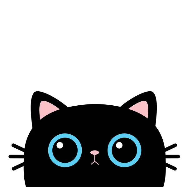 Gatinho Gato Preto Bonito Ícone Gatinho Personagem Desenhos Animados Kawaii  imagem vetorial de worldofvector© 386445438