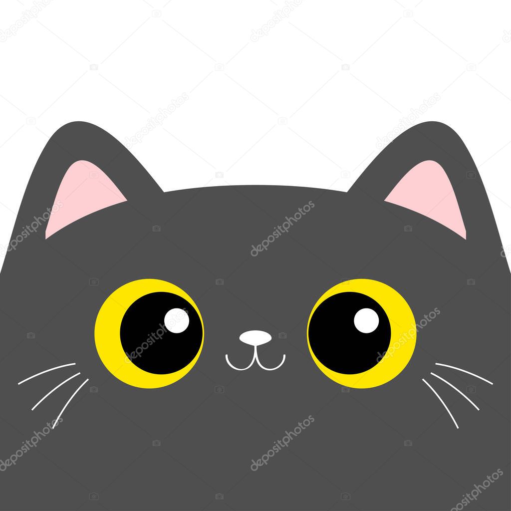 Gato Gris Cabeza Cuadrada Cara Gato Kawaii Bebé Animal Compañía Vector de  stock por ©worldofvector 457869252, image size:1024x1024