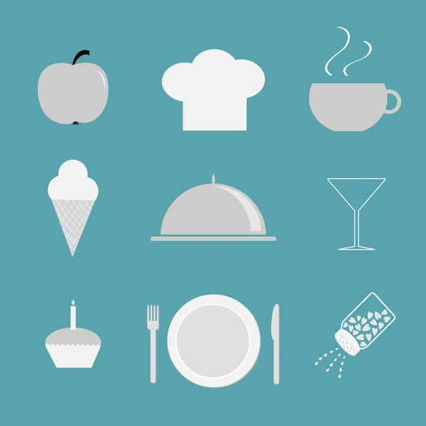 Restaurant icon set — Stock Vector