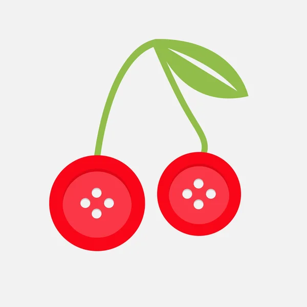 Schattig cherry knoppen — Stockvector