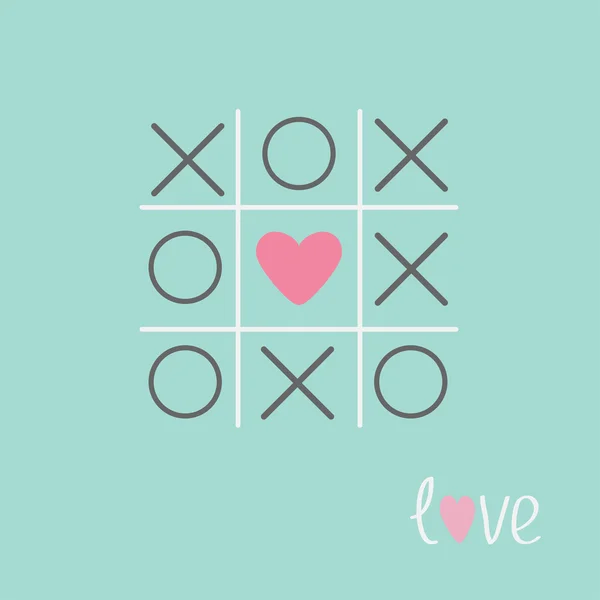 Tic Tac Toe spel — Stockvector