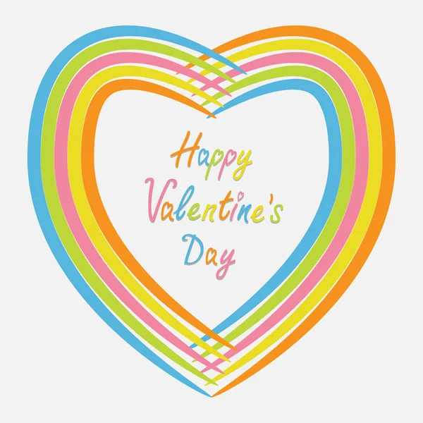 Tarjeta feliz día de San Valentín — Vector de stock