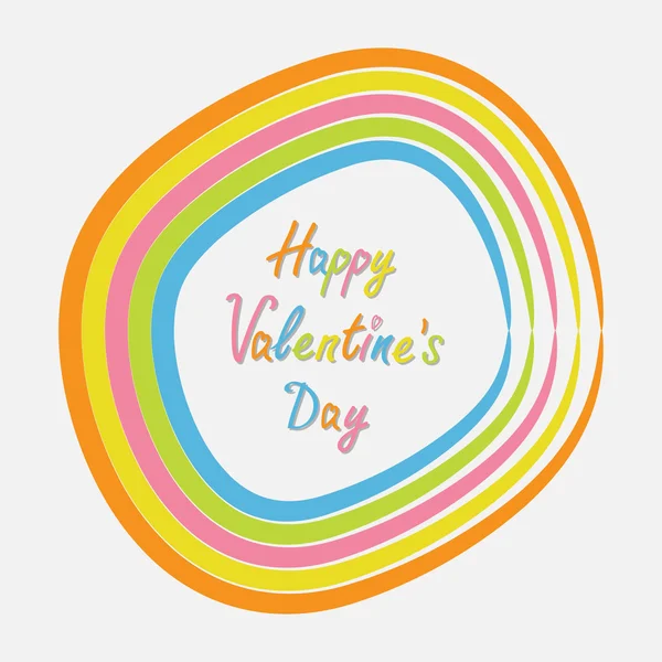 Joyeuse carte Saint Valentin — Image vectorielle