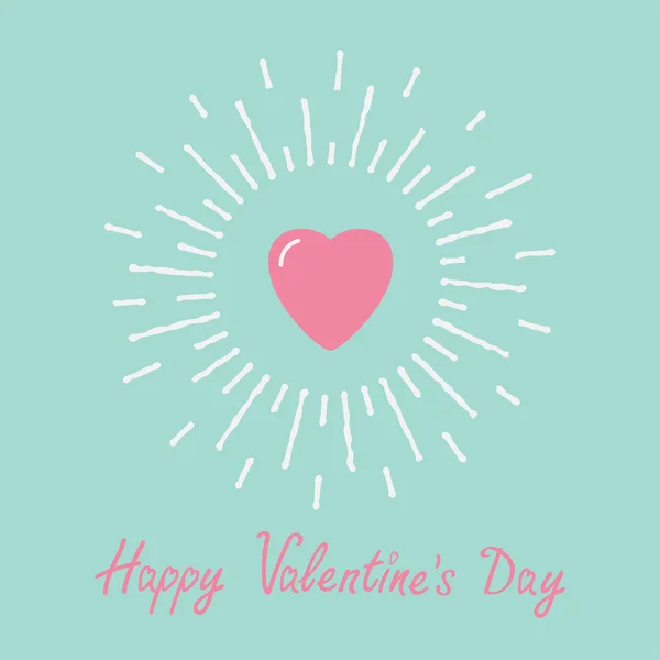 Happy Valentines day card — Stock Vector