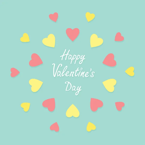 Tarjeta feliz día de San Valentín — Vector de stock