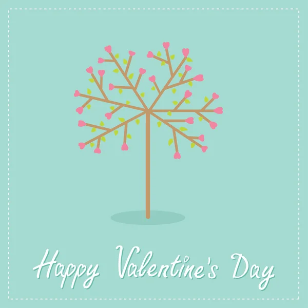 Love tree with hearts — Stock Vector