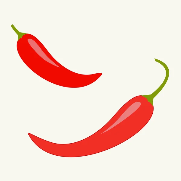 Hot Red Chili Jalapeno Peppers - Stok Vektor