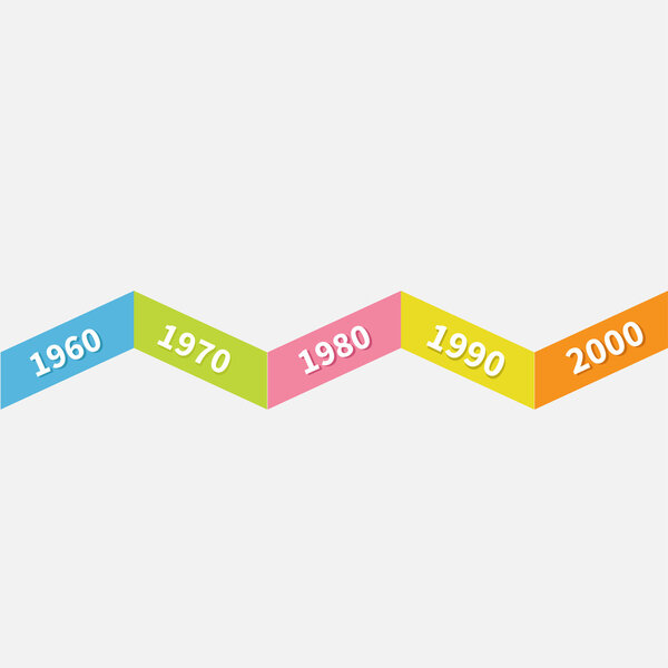 Инфографическая линия зигзагов
