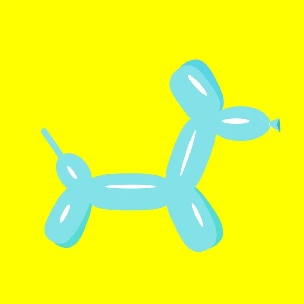 Blue dog balloon animal — Stock Vector