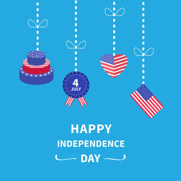 Feliz día de independencia — Vector de stock