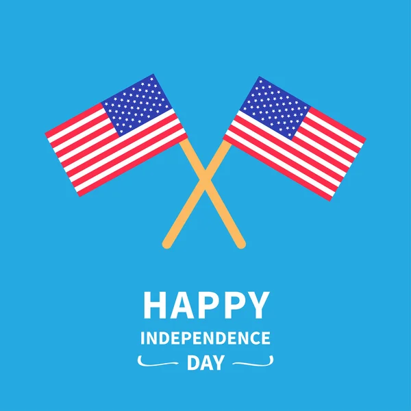 Happy independence day card with flags — Stock Vector