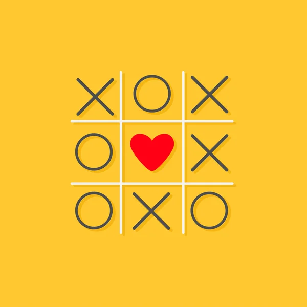 Jogo de Tic Tac Toe — Vetor de Stock