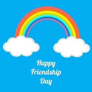 Mutlu dostluk günü gökkuşağı