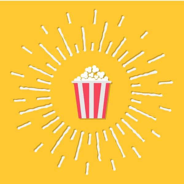 Popcorn bioscoop pictogram — Stockvector