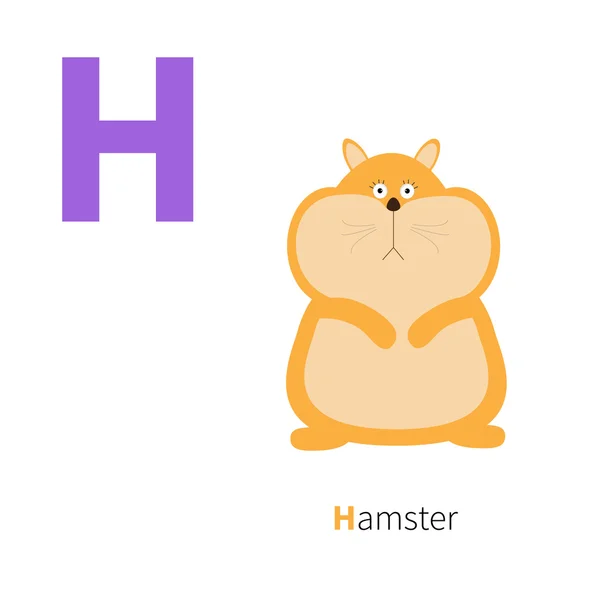 Alphabet lettre H — Image vectorielle