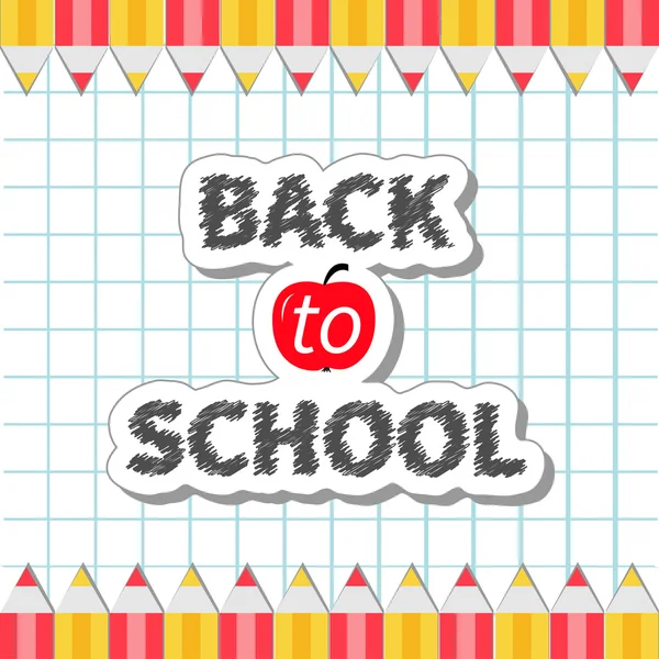 Back to school background — Stock Vector