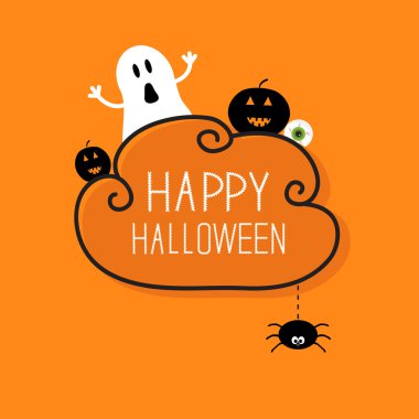 Mutlu Cadılar Bayramı Kartı.