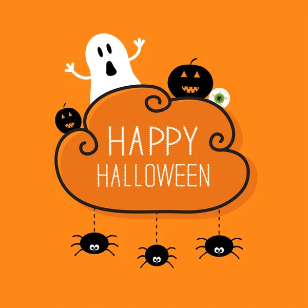 Szczęśliwego Halloween Card — Wektor stockowy