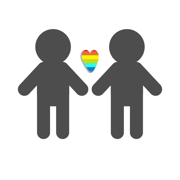 Gay γάμος σύμβολο υπερηφάνειας — Διανυσματικό Αρχείο