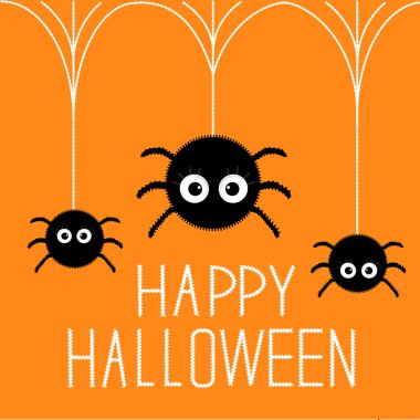 tüylü örümcekler asılı