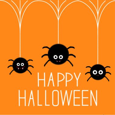 tüylü örümcekler asılı