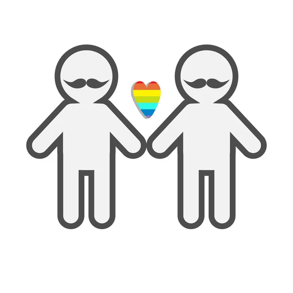 Homosexual matrimonio Orgullo símbolo — Archivo Imágenes Vectoriales