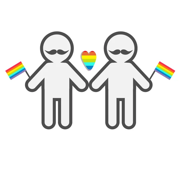 Gay manželství hrdost symbol — Stockový vektor