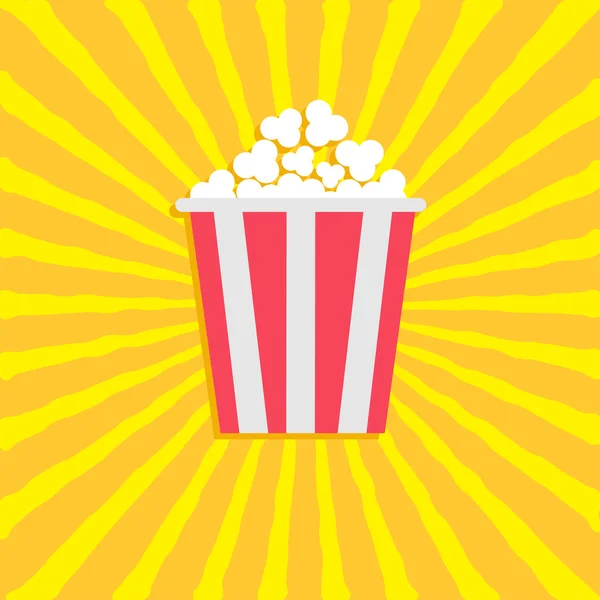 Popcorn su sfondo Starburst — Vettoriale Stock