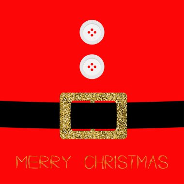 Santa Claus Christmas Coat with buttons.