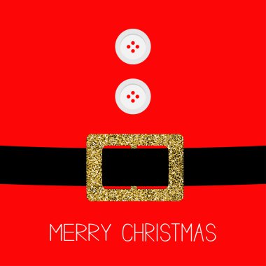 Santa Claus Christmas Coat with buttons.