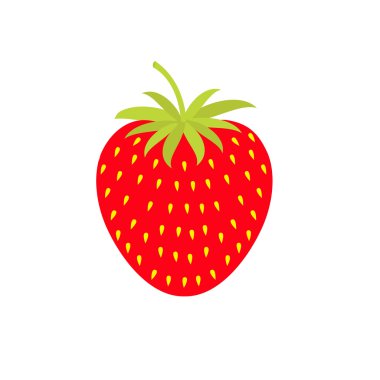 Strawberry icon. Isolated