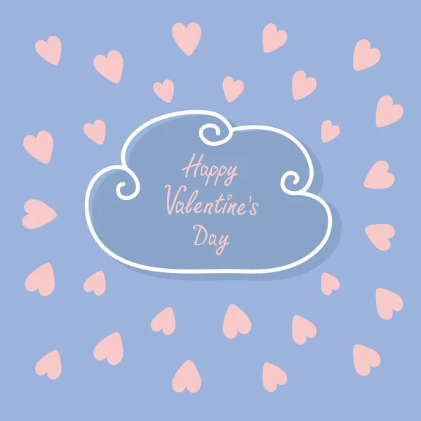 Happy Valentines Day card — Stock Vector