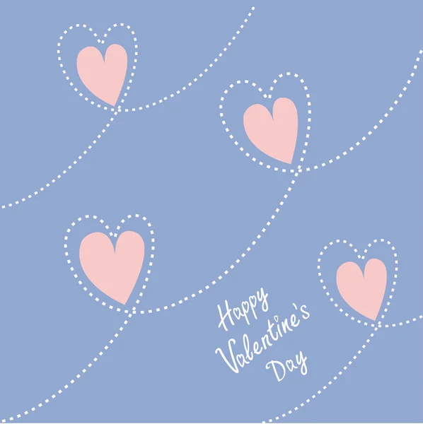 Happy Valentines day card — Stock Vector