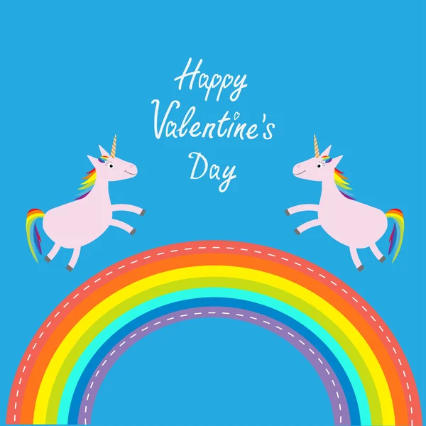 행복 한 발렌타인 사랑 카드 — 스톡 벡터