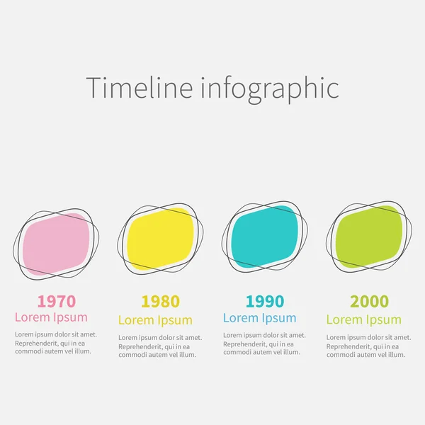 Timeline Infographic set — Stock Vector