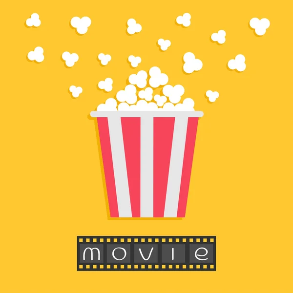 Popcorn con striscia film — Vettoriale Stock