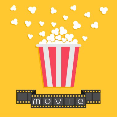 Patlamış mısır ve film Şerit şerit