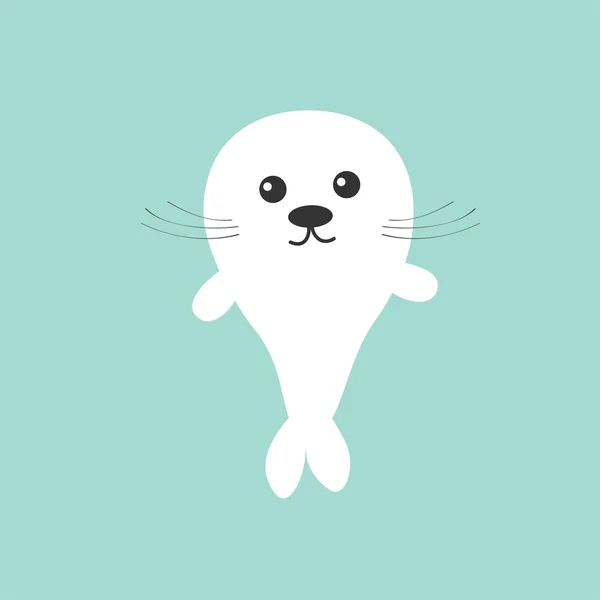 Seal pup baby harpa. — Stock vektor