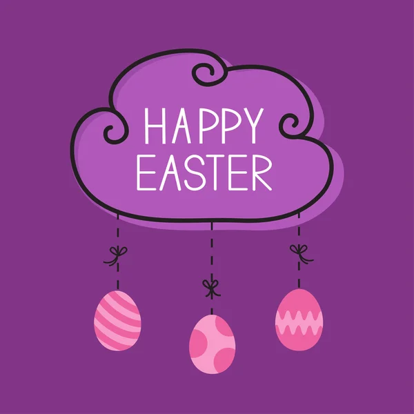 Happy Easter.  Greeting card. — Stock Vector