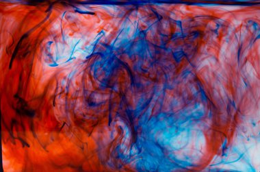 Soyut Mürekkep Rengi Sıçrama arkaplanı, kirlilik kavramı