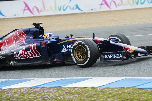 F1: Carlos Sainz Jr, zespół Toro Rosso — Zdjęcie stockowe