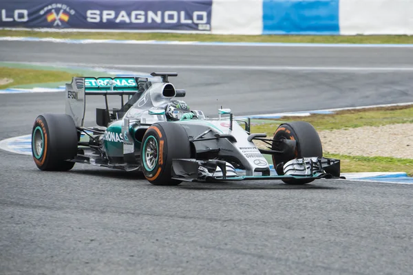 F1: Nico Rosberg, il team Mercedes — Foto Stock