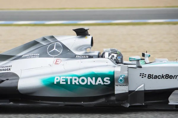 F1: Nico Rosberg, zespół Mercedes — Zdjęcie stockowe