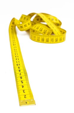 beyaz zemin üzerine ölçer