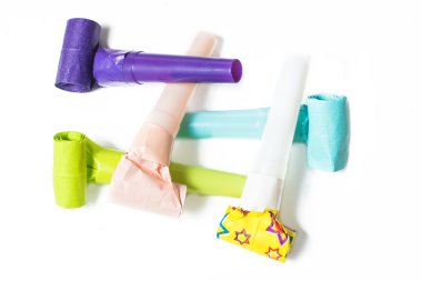 beyaz zemin üzerine parti blower